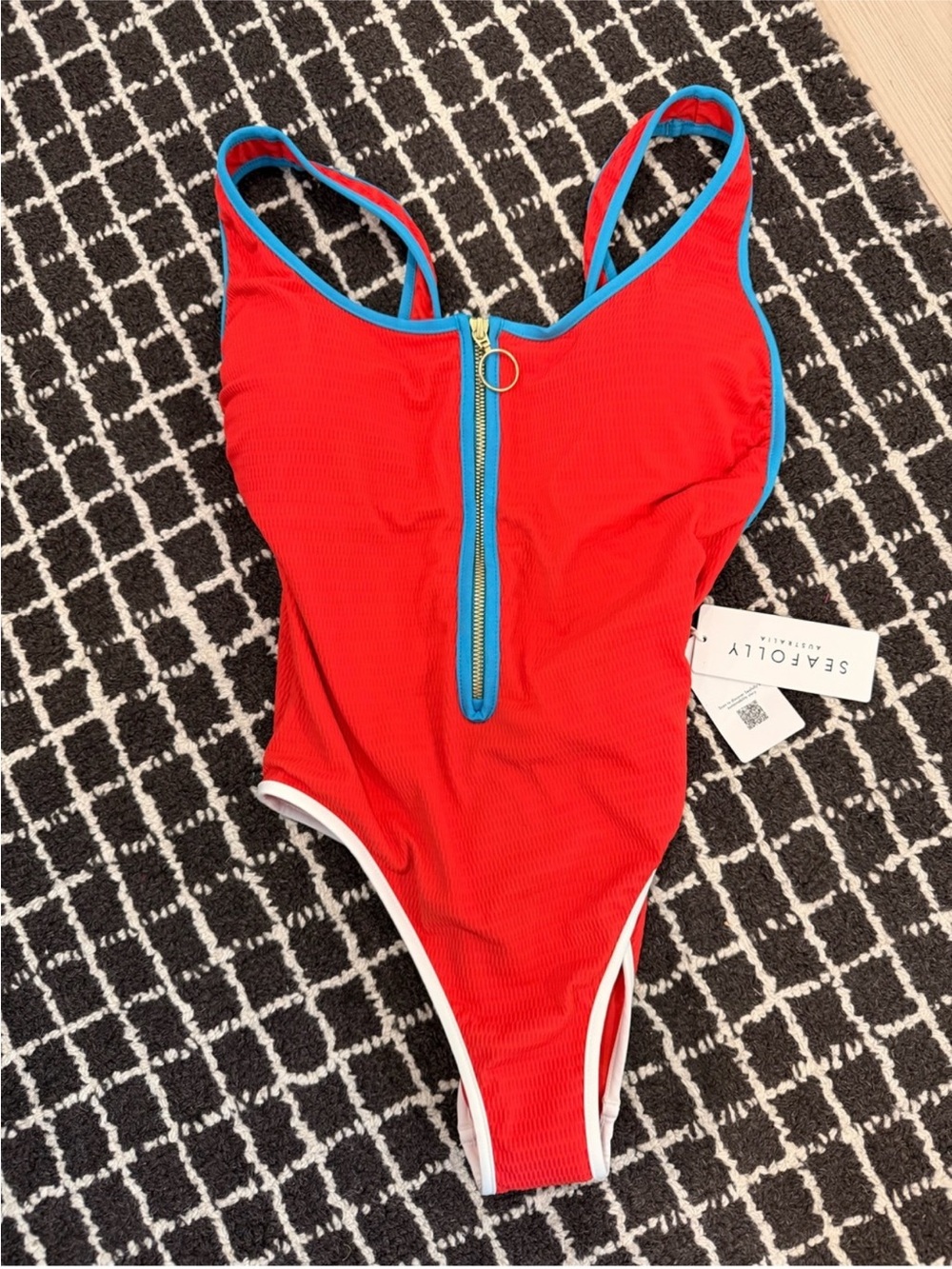 Sea Folly Retro Zip One Piece Swimsuit